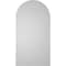 Ekena Millwork Round Top Surface Mount PVC Gable Vent: Non-Functional, w/ 3-1/2"W x 1"P Standard Frame, 20"W x 38"H GVPRT20X3801SN - alternate 5